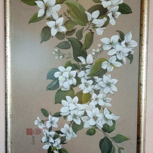 COPY - 🌱 Vintage Hand Painted Framed Art - Picture 5 of 6